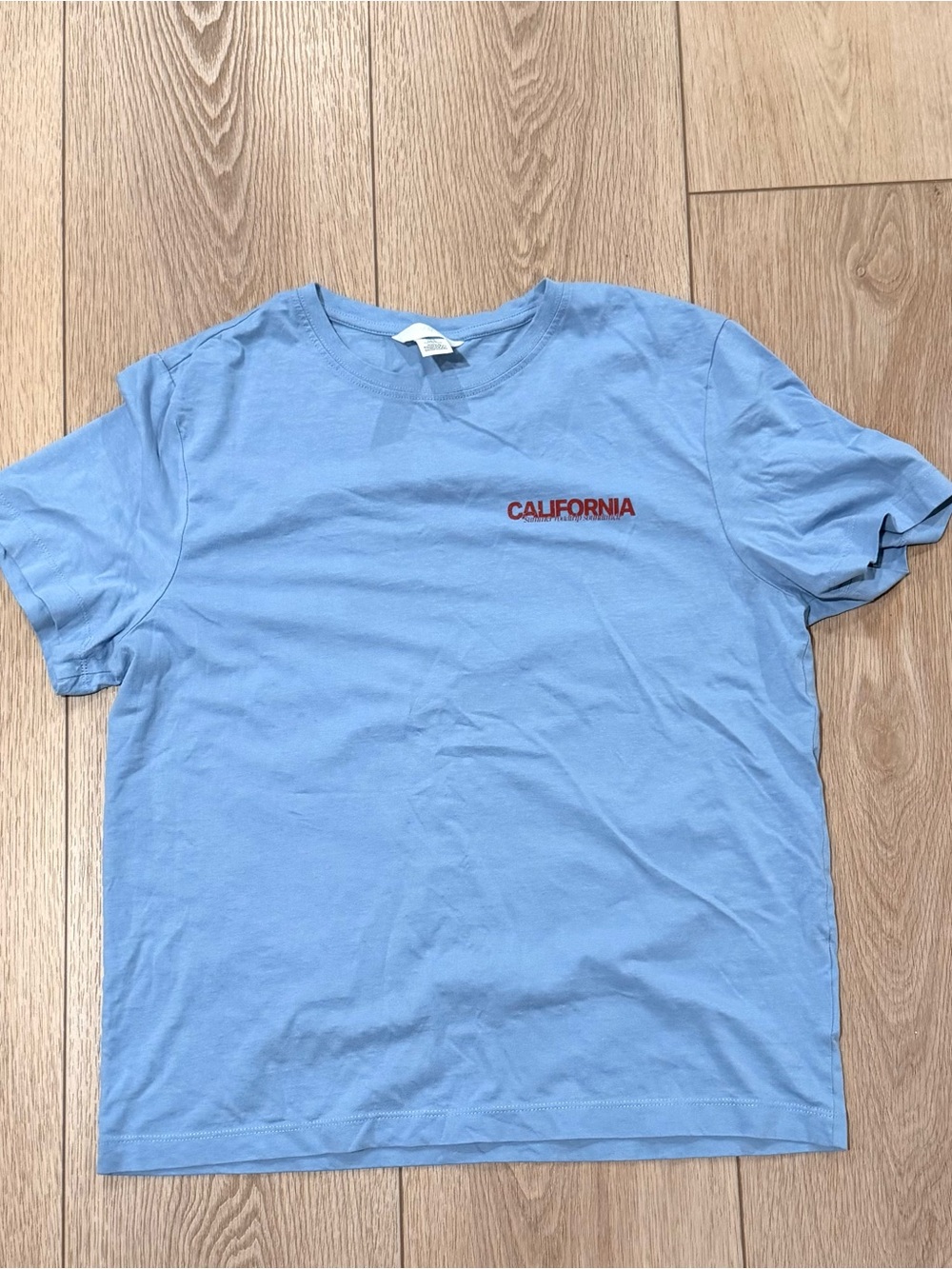 H&M Sky Blue Short Sleeve California Tee